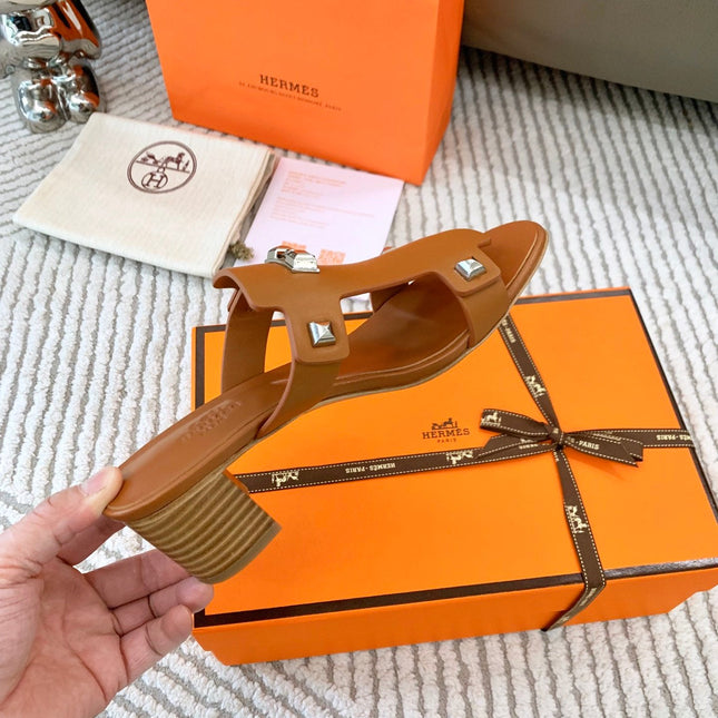 INVINCIBLE 50 SANDAL IN BRONZE BROWN CALFSKIN