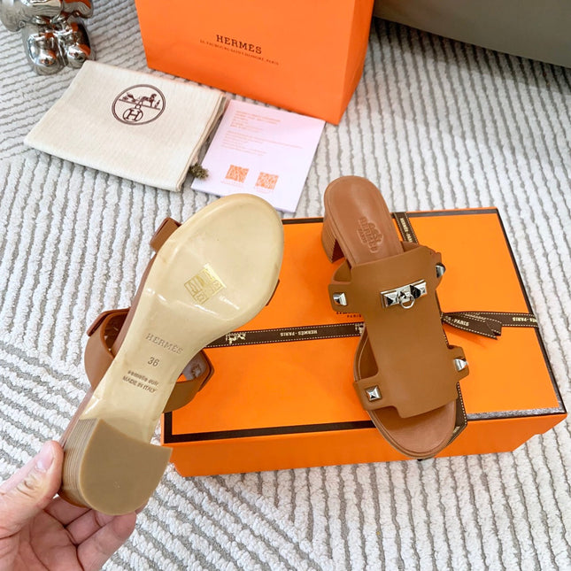 INVINCIBLE 50 SANDAL IN BRONZE BROWN CALFSKIN