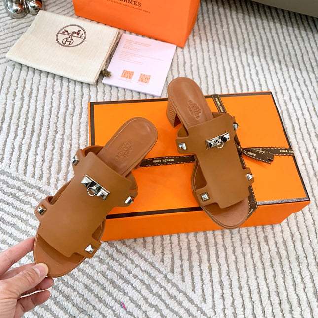 INVINCIBLE 50 SANDAL IN BRONZE BROWN CALFSKIN