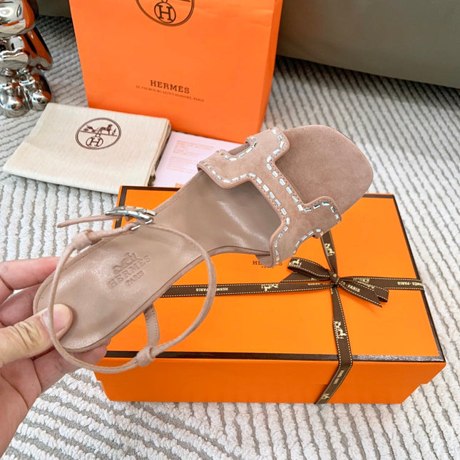 HIGH SANDAL 8.5 CM IN PEACH PINK SUEDE