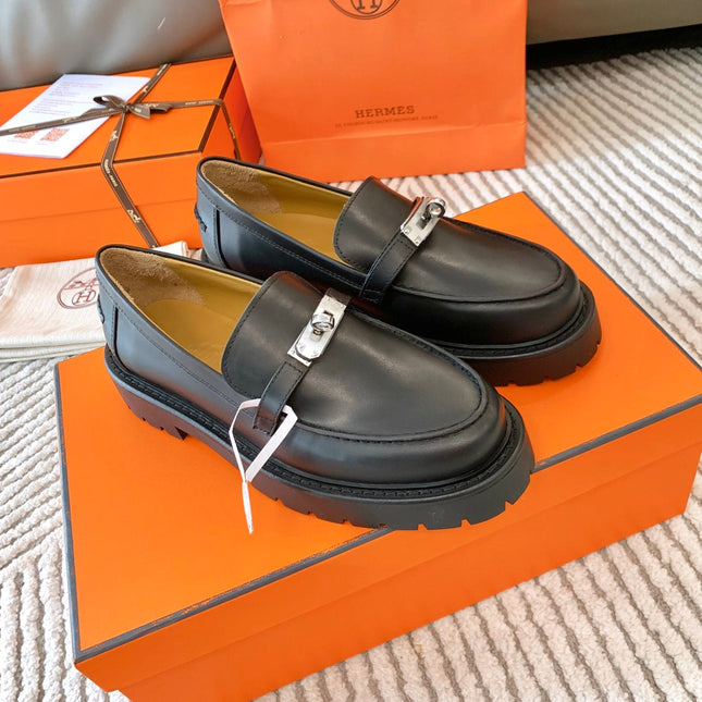 ICONE LOAFER IN BLACK CALFSKIN