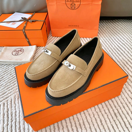 ICONE LOAFER IN TORTILLA BROWN SUEDE