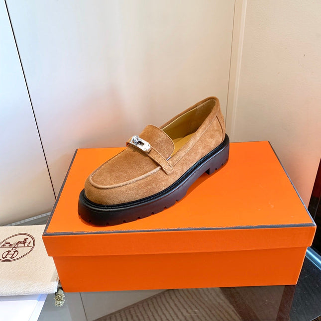 ICONE LOAFER IN BRONZE BROWN SUEDE