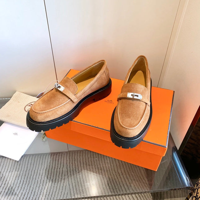 ICONE LOAFER IN BRONZE BROWN SUEDE