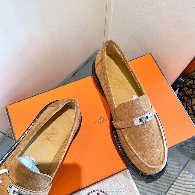 ICONE LOAFER IN BRONZE BROWN SUEDE