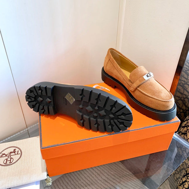 ICONE LOAFER IN BRONZE BROWN SUEDE