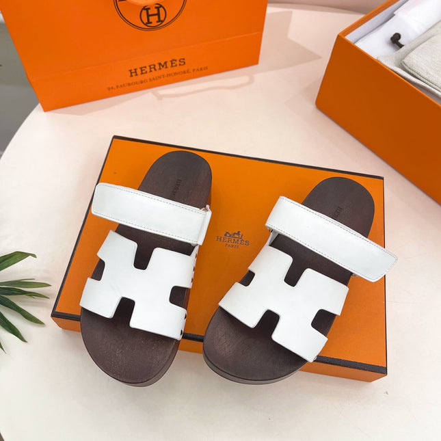 KOS CLOG IN WHITE CALFSKIN