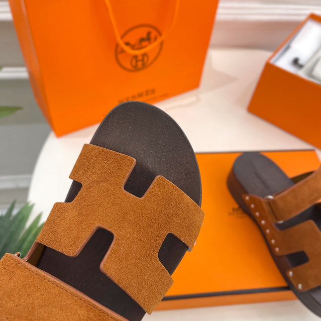 KOS CLOG IN BRONZE BROWN SUEDE