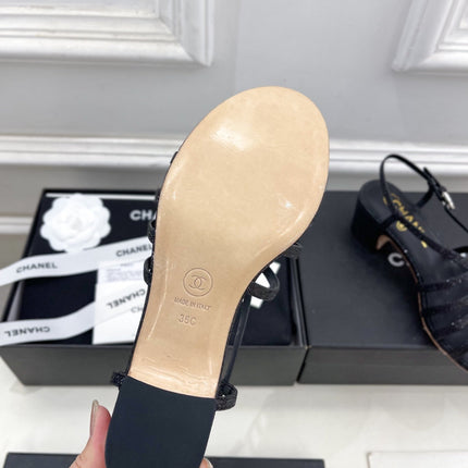 BLACK ROMAN 5 CM SANDALS