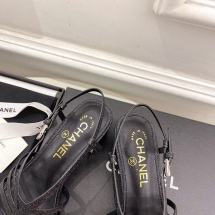 BLACK ROMAN 5 CM SANDALS