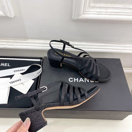 BLACK ROMAN 5 CM SANDALS