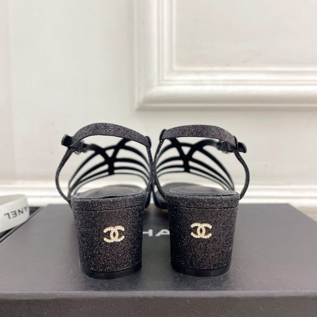 BLACK ROMAN 5 CM SANDALS