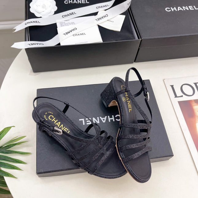 BLACK ROMAN 5 CM SANDALS