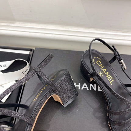 BLACK ROMAN 5 CM SANDALS