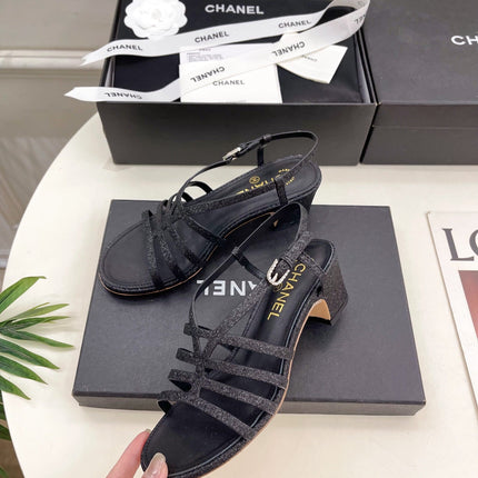 BLACK ROMAN 5 CM SANDALS