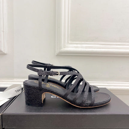 BLACK ROMAN 5 CM SANDALS