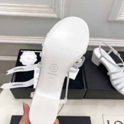 WHITE ROMAN 5 CM SANDALS