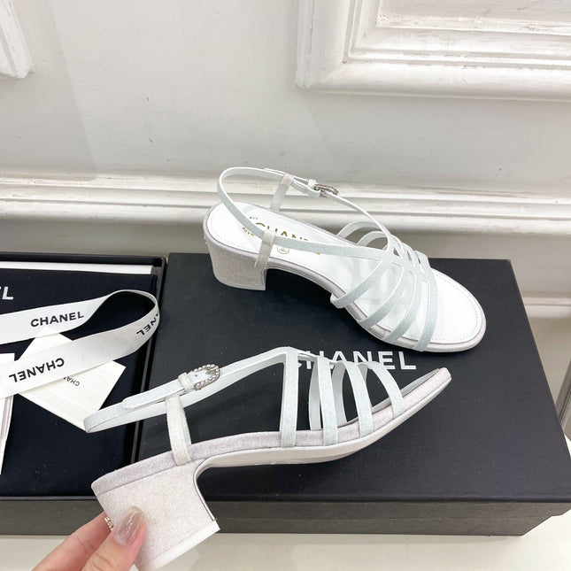 WHITE ROMAN 5 CM SANDALS