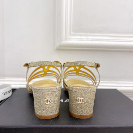 GOLD ROMAN 5 CM SANDALS