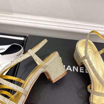 GOLD ROMAN 5 CM SANDALS