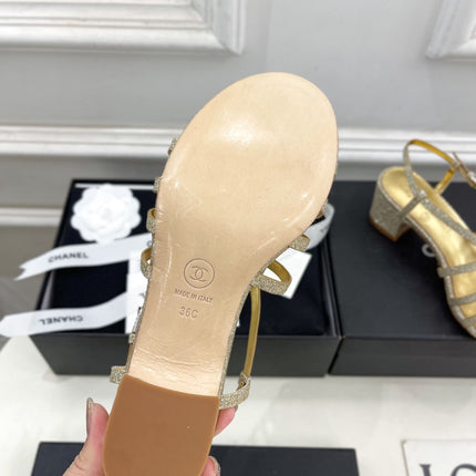 GOLD ROMAN 5 CM SANDALS