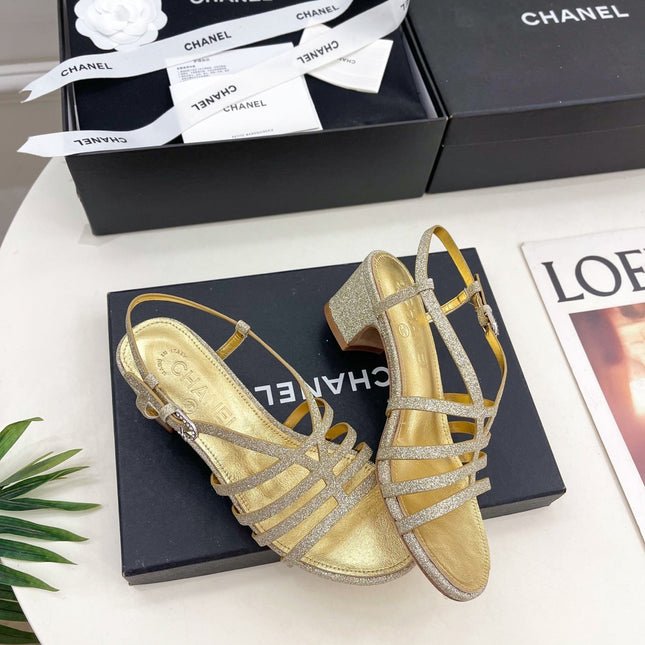 GOLD ROMAN 5 CM SANDALS