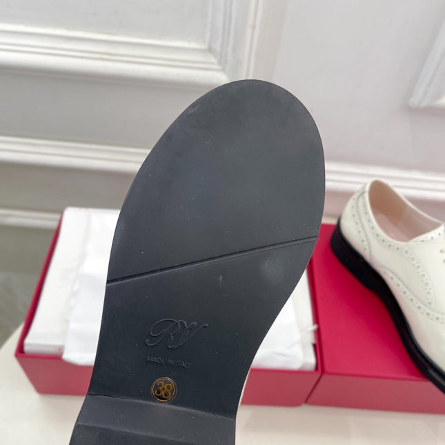 VIV' RANGERS LACE-UPS IN WHITE CALFSKIN