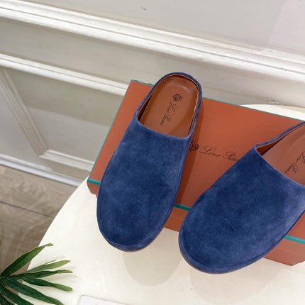 LP 25S MULES IN NAVY BLUE SUEDE