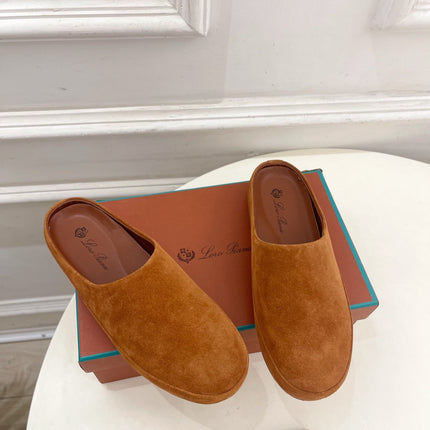 LP 25S MULES IN BURNT ORANGE SUEDE