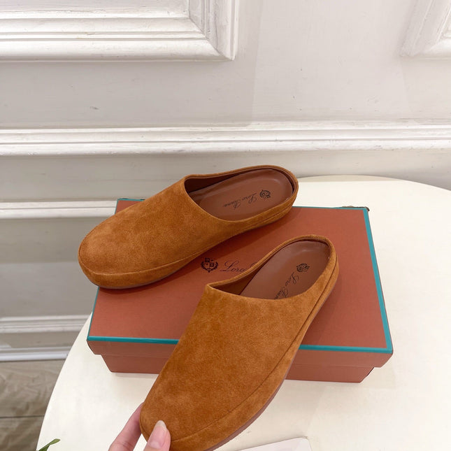 LP 25S MULES IN BURNT ORANGE SUEDE