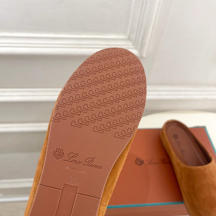 LP 25S MULES IN BURNT ORANGE SUEDE