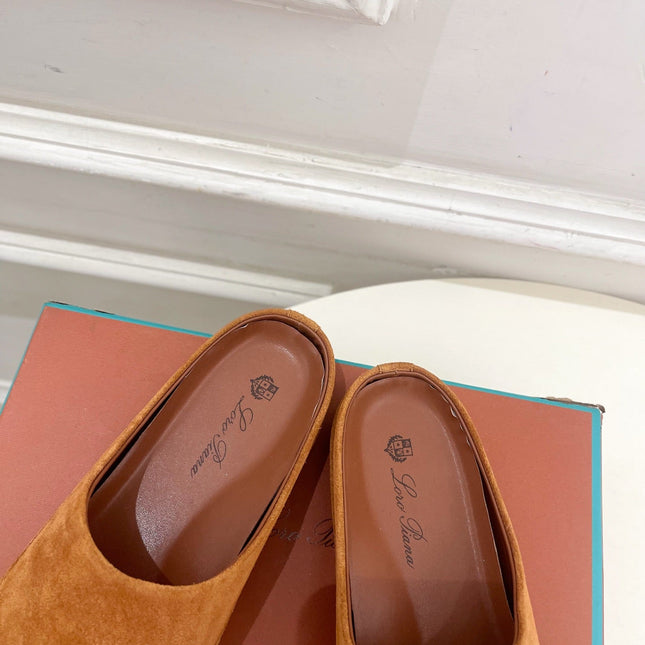 LP 25S MULES IN BURNT ORANGE SUEDE