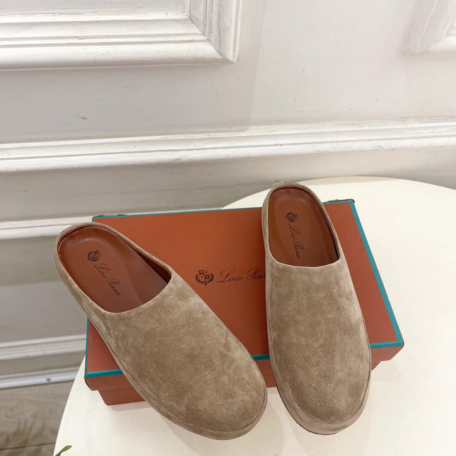 LP 25S MULES IN MOCHA BROWN SUEDE