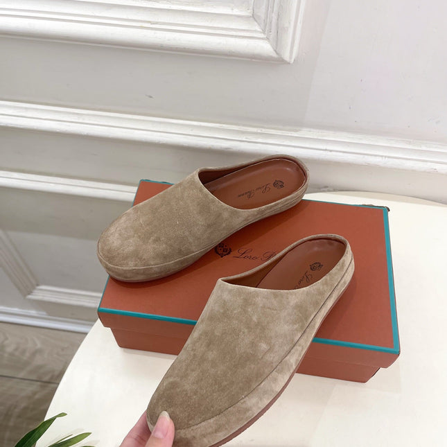 LP 25S MULES IN MOCHA BROWN SUEDE