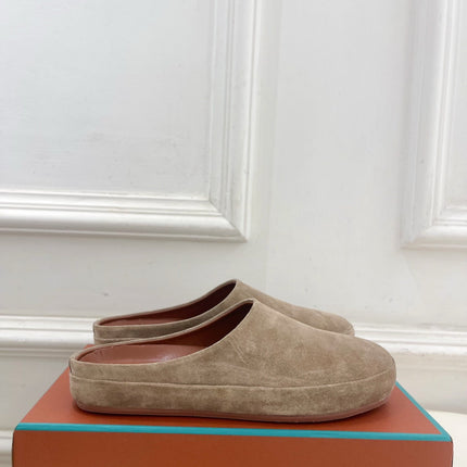 LP 25S MULES IN MOCHA BROWN SUEDE