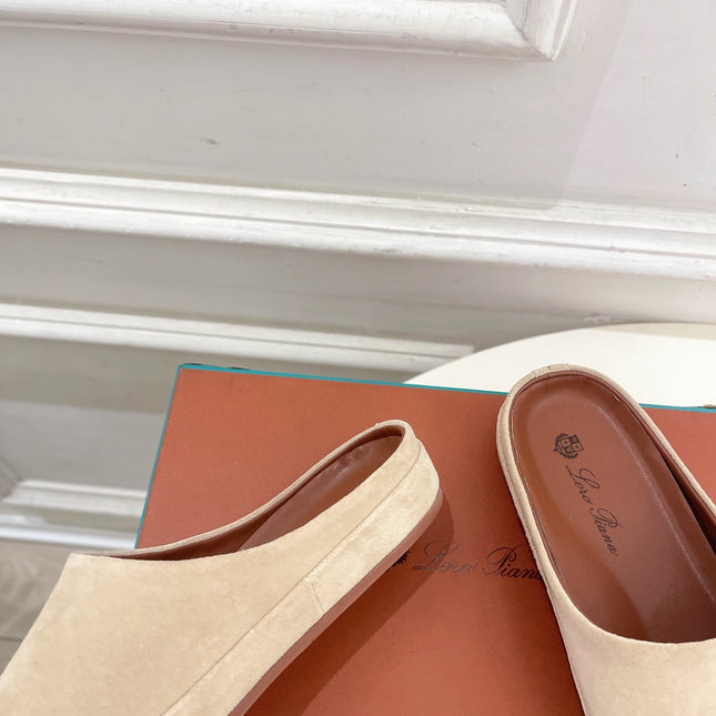 LP 25S MULES IN WARM BEIGE SUEDE