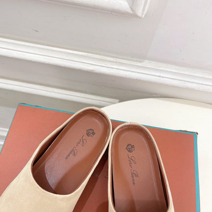 LP 25S MULES IN WARM BEIGE SUEDE