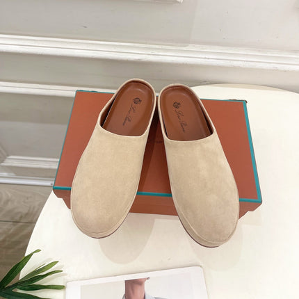 LP 25S MULES IN WARM BEIGE SUEDE