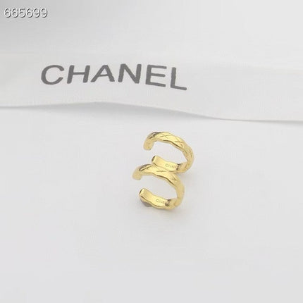 COCO CRUSH QUILTED MOTIF HOOP EARRINGS