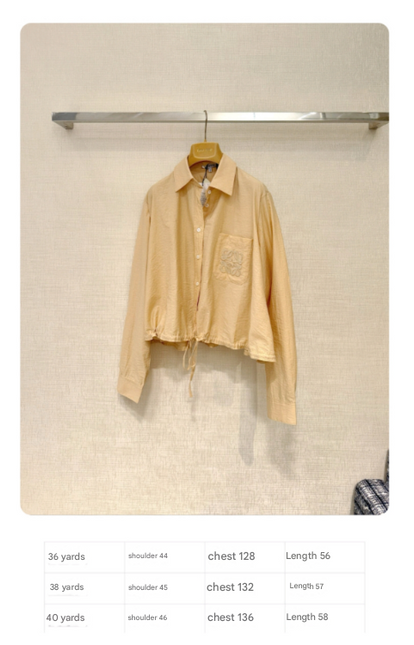 LOEWE SET IN BEIGE COTTON WITH EMBROIDERED LOGO
