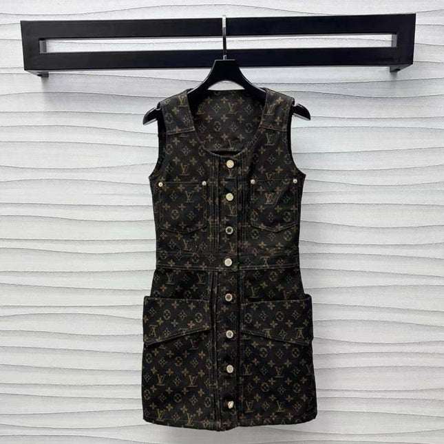 LV Monogram Denim Set