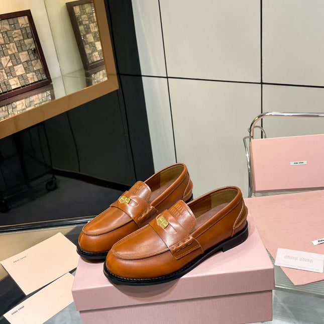 PENNY LOAFERS IN BRONZE BROWN CALFSKIN