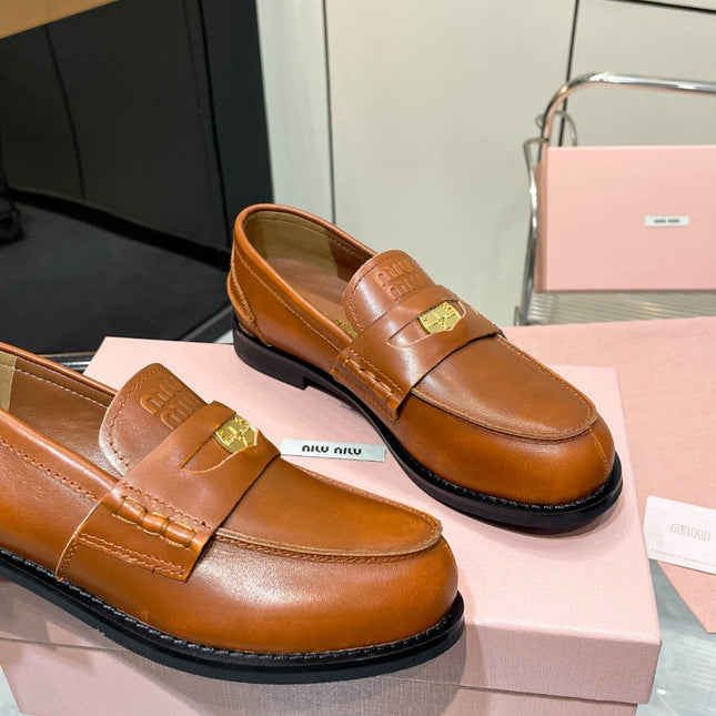 PENNY LOAFERS IN BRONZE BROWN CALFSKIN