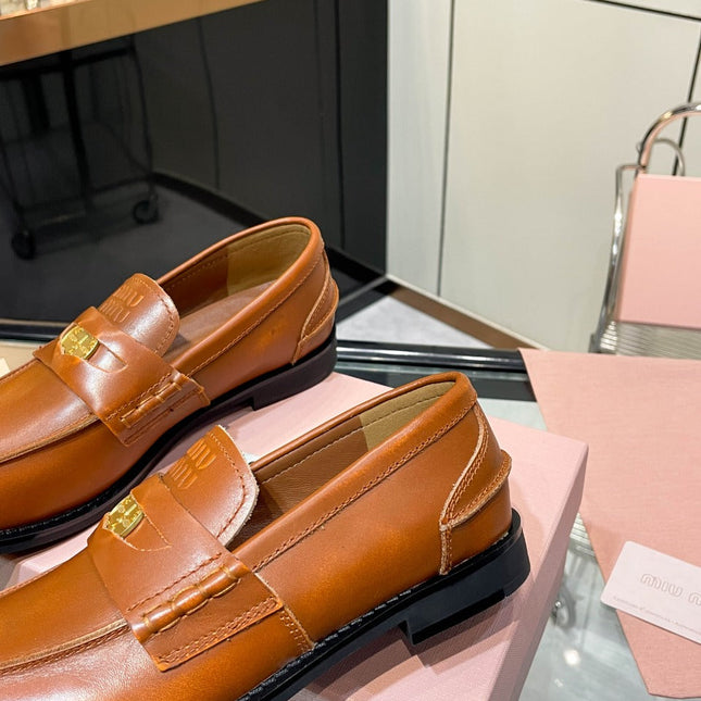 PENNY LOAFERS IN BRONZE BROWN CALFSKIN