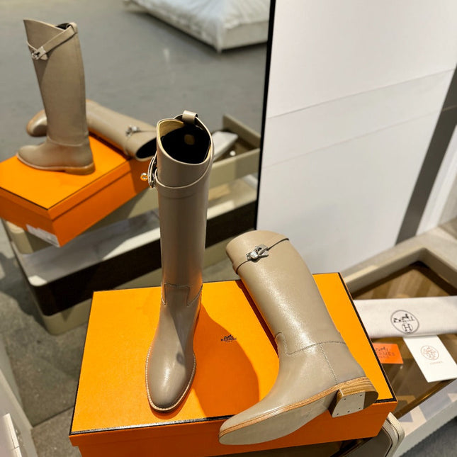 STIVALI JUMPING IN PEANUT BROWN CALFSKIN