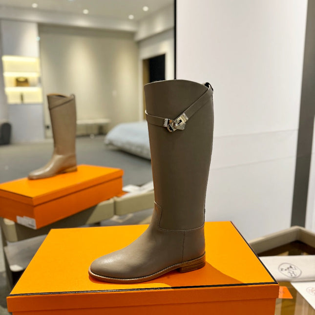 STIVALI JUMPING IN PEANUT BROWN CALFSKIN