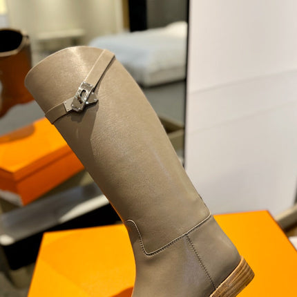 STIVALI JUMPING IN PEANUT BROWN CALFSKIN