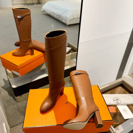 STORY BOOT 85MM IN BRONZE BROWN CALFSKIN