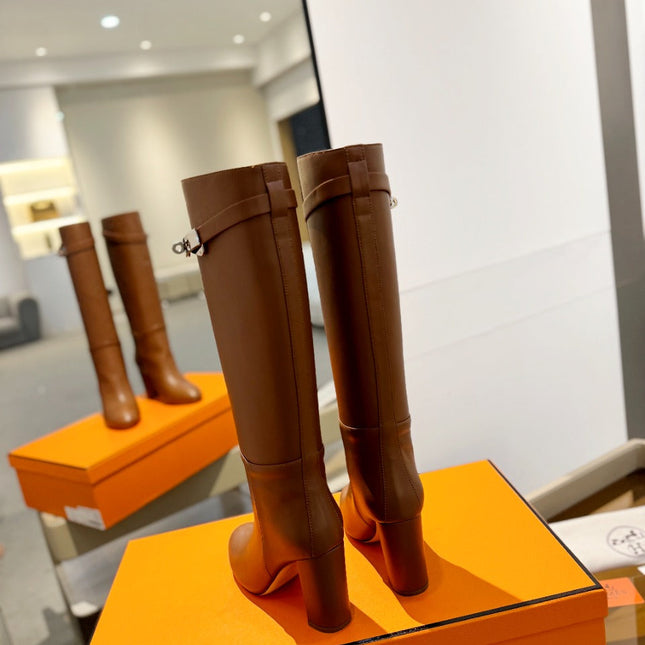 STORY BOOT 85MM IN BRONZE BROWN CALFSKIN