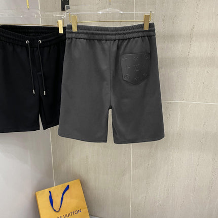 LV CASUAL SHORTS DARK GRAY COTTON STRETCH FABRIC 239610